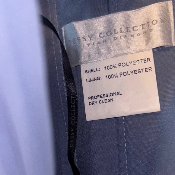 Dessy Collection sweeheart Gown in Soft periwinkle Blue 2 - Picture 6 of 7